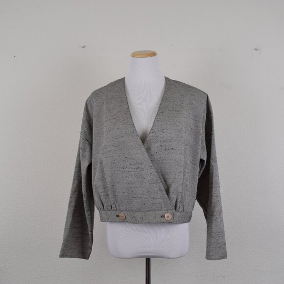 Vintage Polyester-Rayon Gray Jacket/Top - Picture 9 of 10